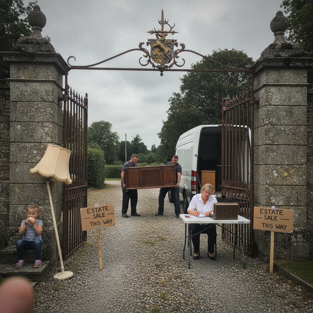 Estate Sale, Last Day AI-generated photoreal reference
