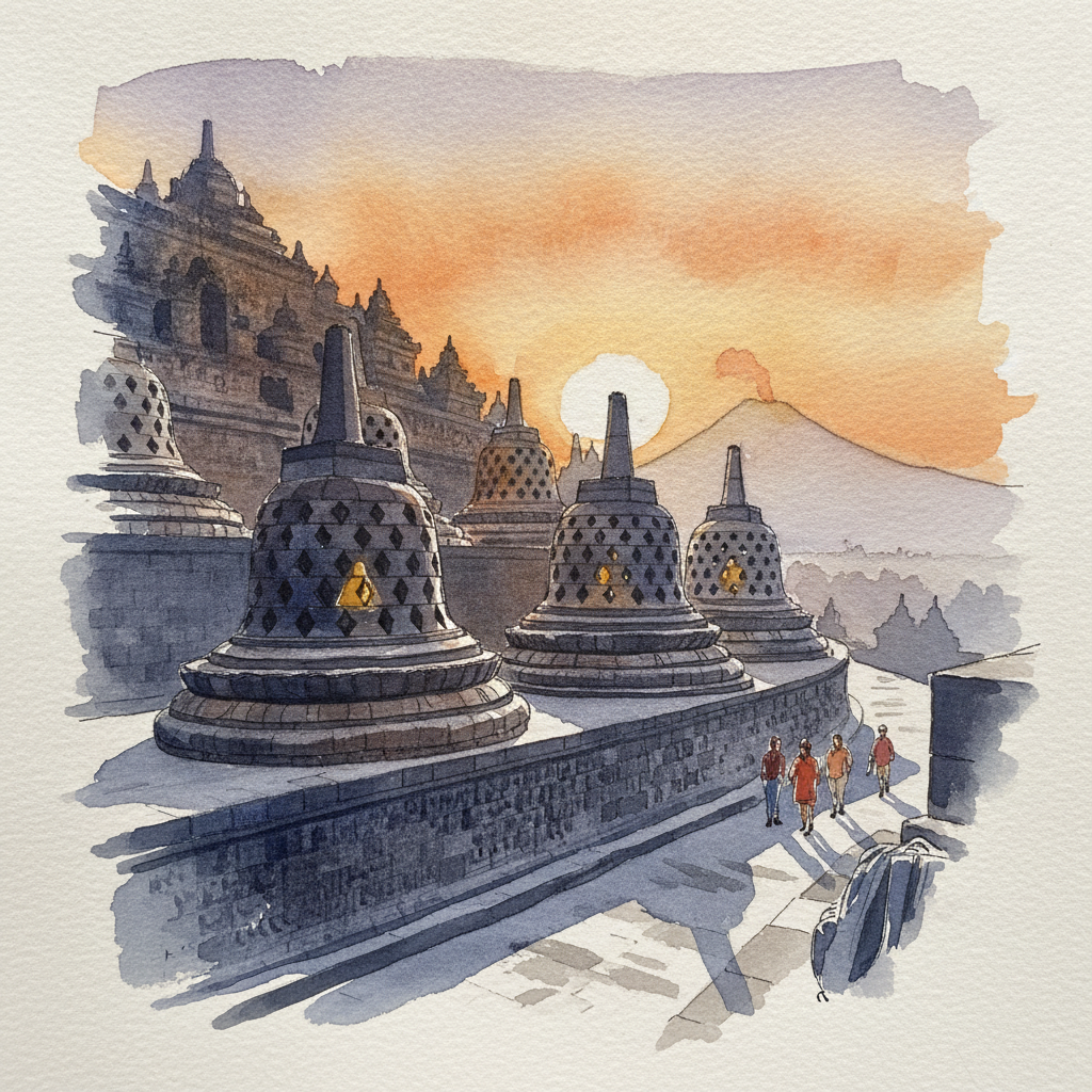Borobudur, Magelang, Central Java, Indonesia example 1