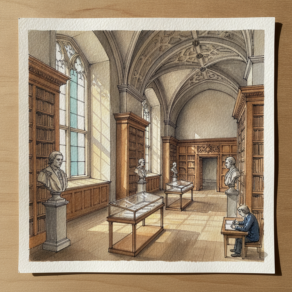 Wren Library, Trinity College, Cambridge, England example 1