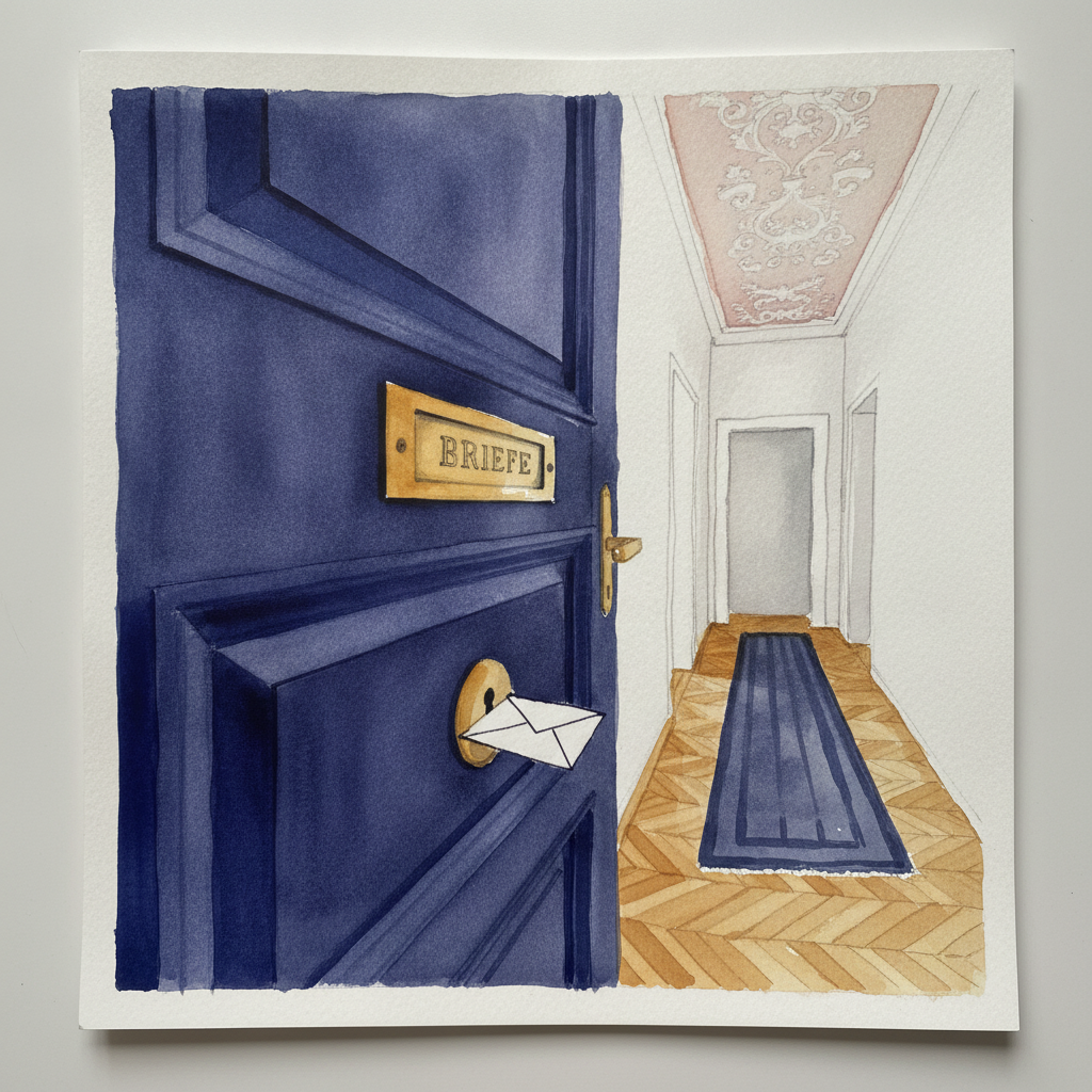 Wall Slot in a Vienna Apartment Entryway example 1