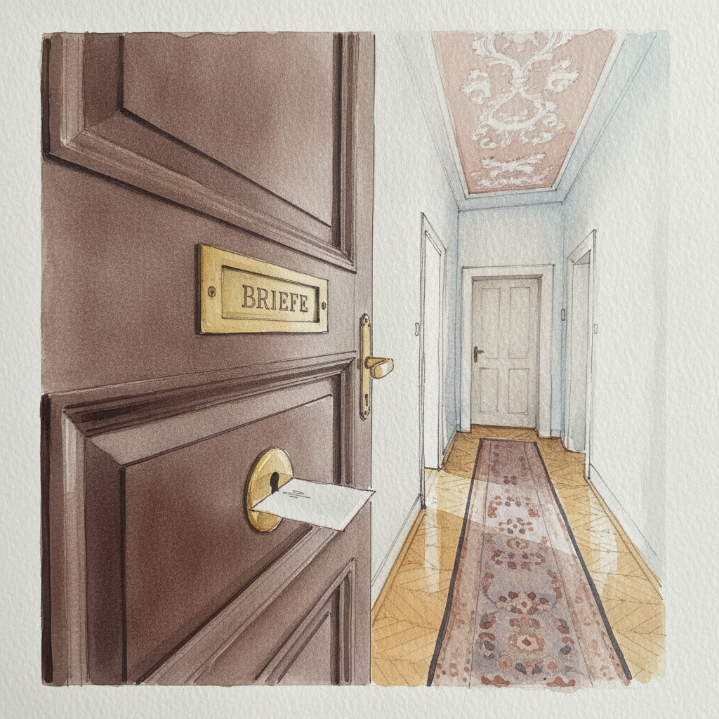 Wall Slot in a Vienna Apartment Entryway example 2