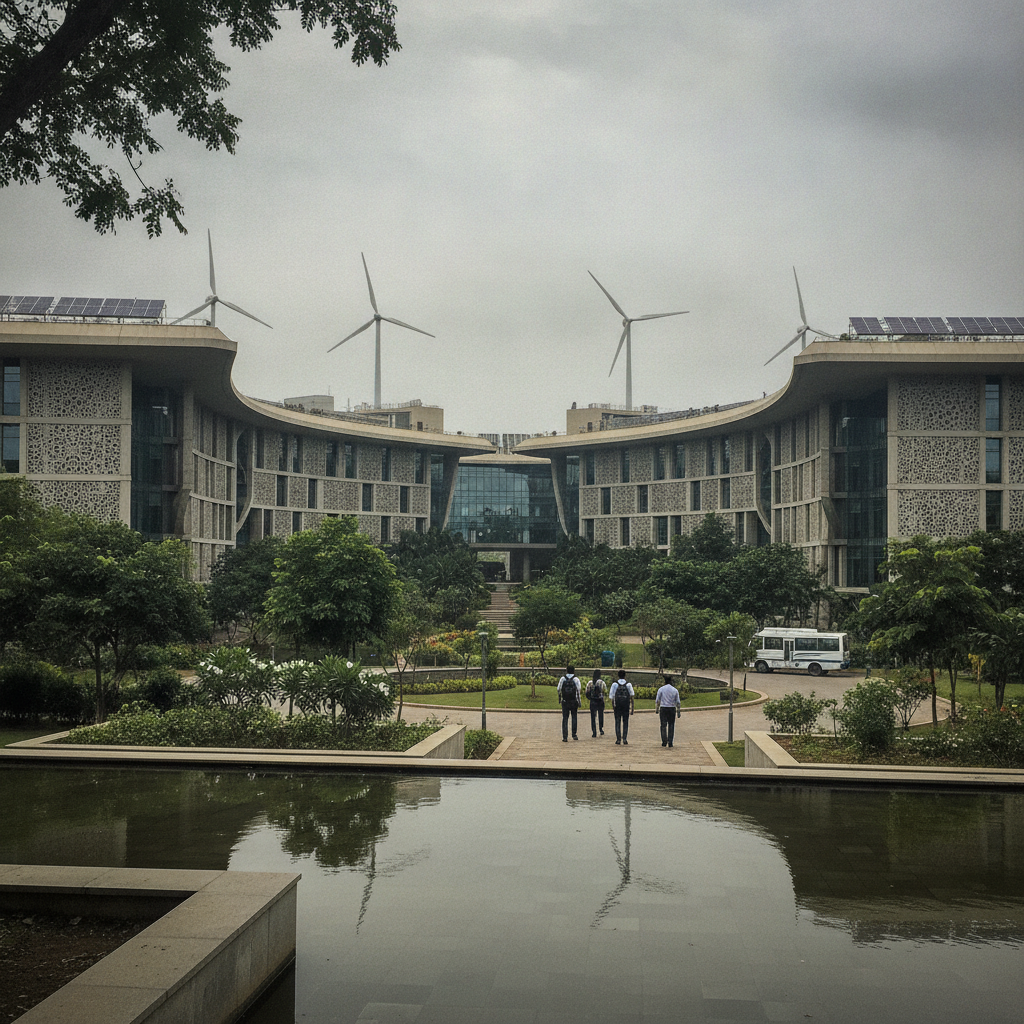 Suzlon One Earth, Pune, India AI-generated photoreal reference