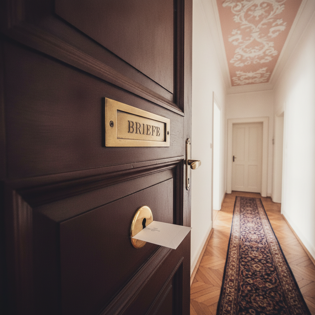 Wall Slot in a Vienna Apartment Entryway AI-generated photoreal reference