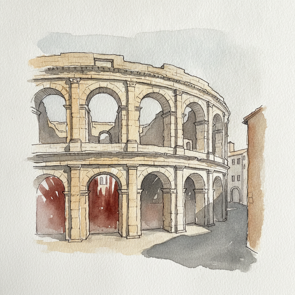 Arles Amphitheatre, Arles, France example 1