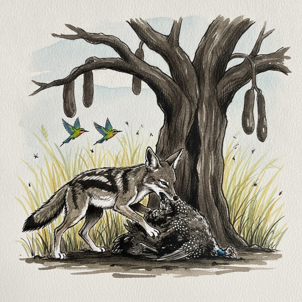 Side-striped jackal example 1