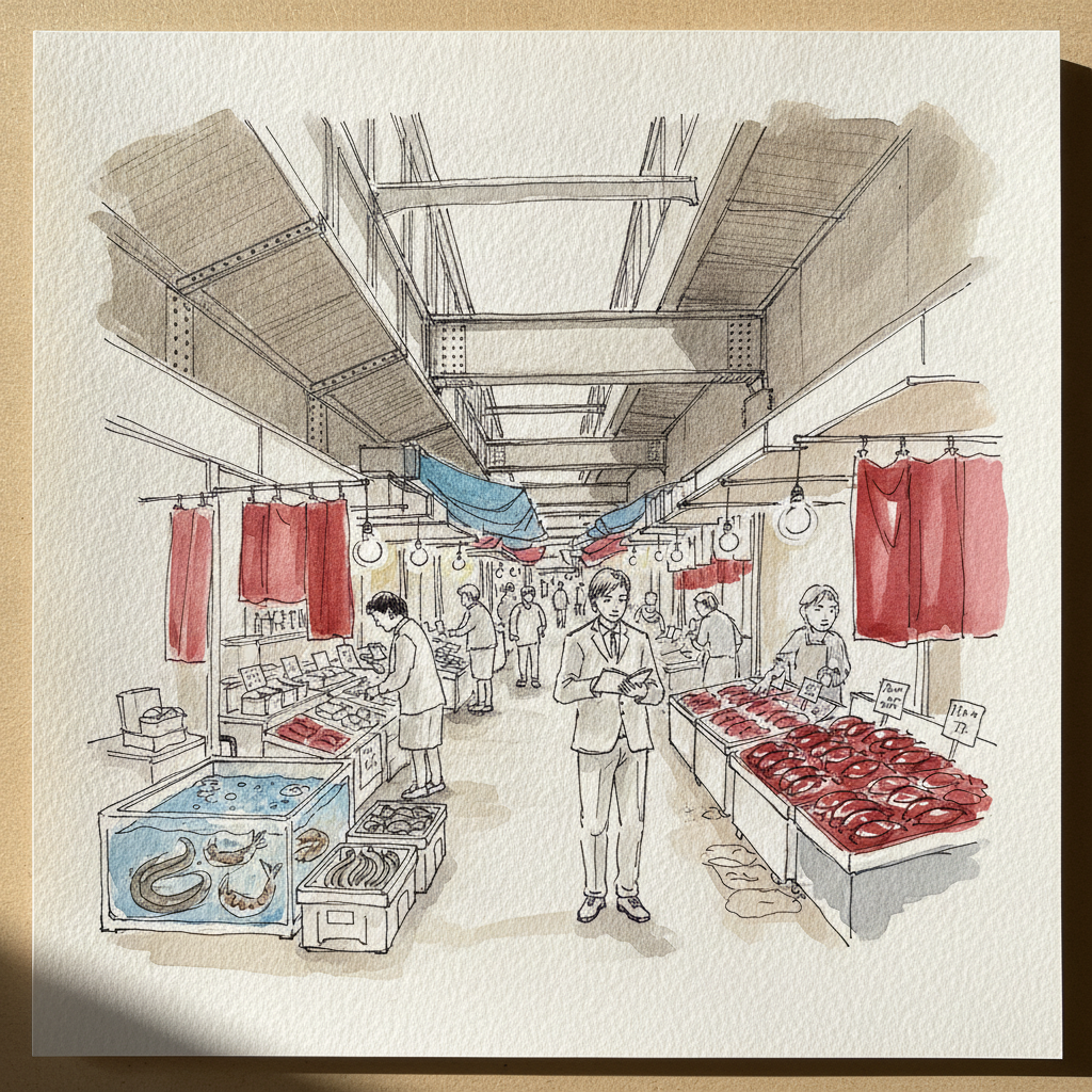 Tokyo Ameya-Yokochō under the tracks example 1