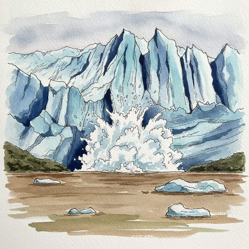 Perito Moreno calving front, Los Glaciares National Park, Argentina example 1