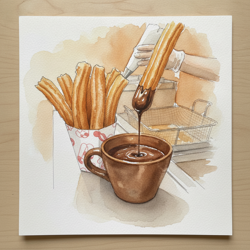 Spanish Churros and Chocolate example 2