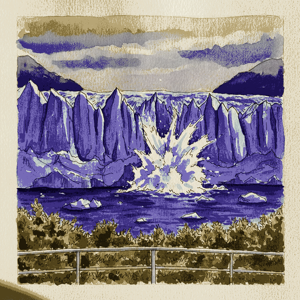 Perito Moreno calving front, Los Glaciares National Park, Argentina example 3
