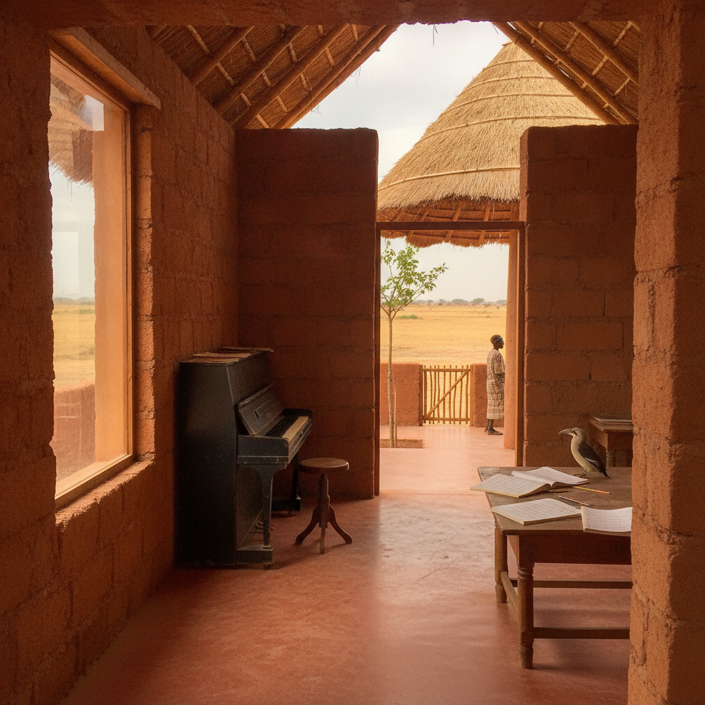 Opera Village Residences, Laongo, Burkina Faso AI-generated photoreal reference
