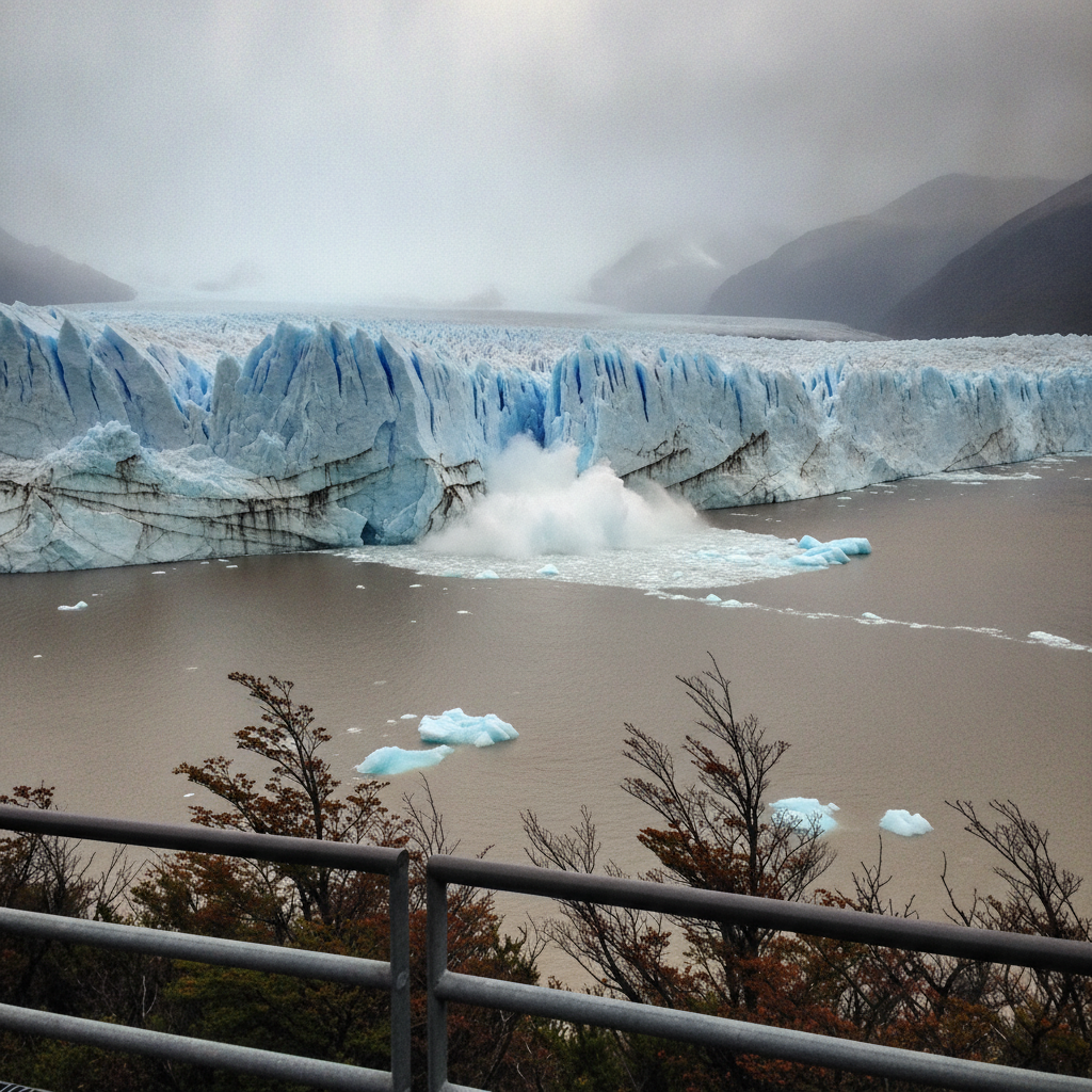 Perito Moreno calving front, Los Glaciares National Park, Argentina AI-generated photoreal reference