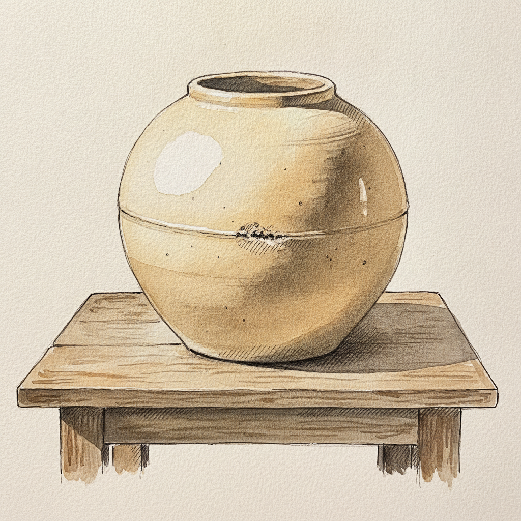 Korean Joseon Moon Jar example 1