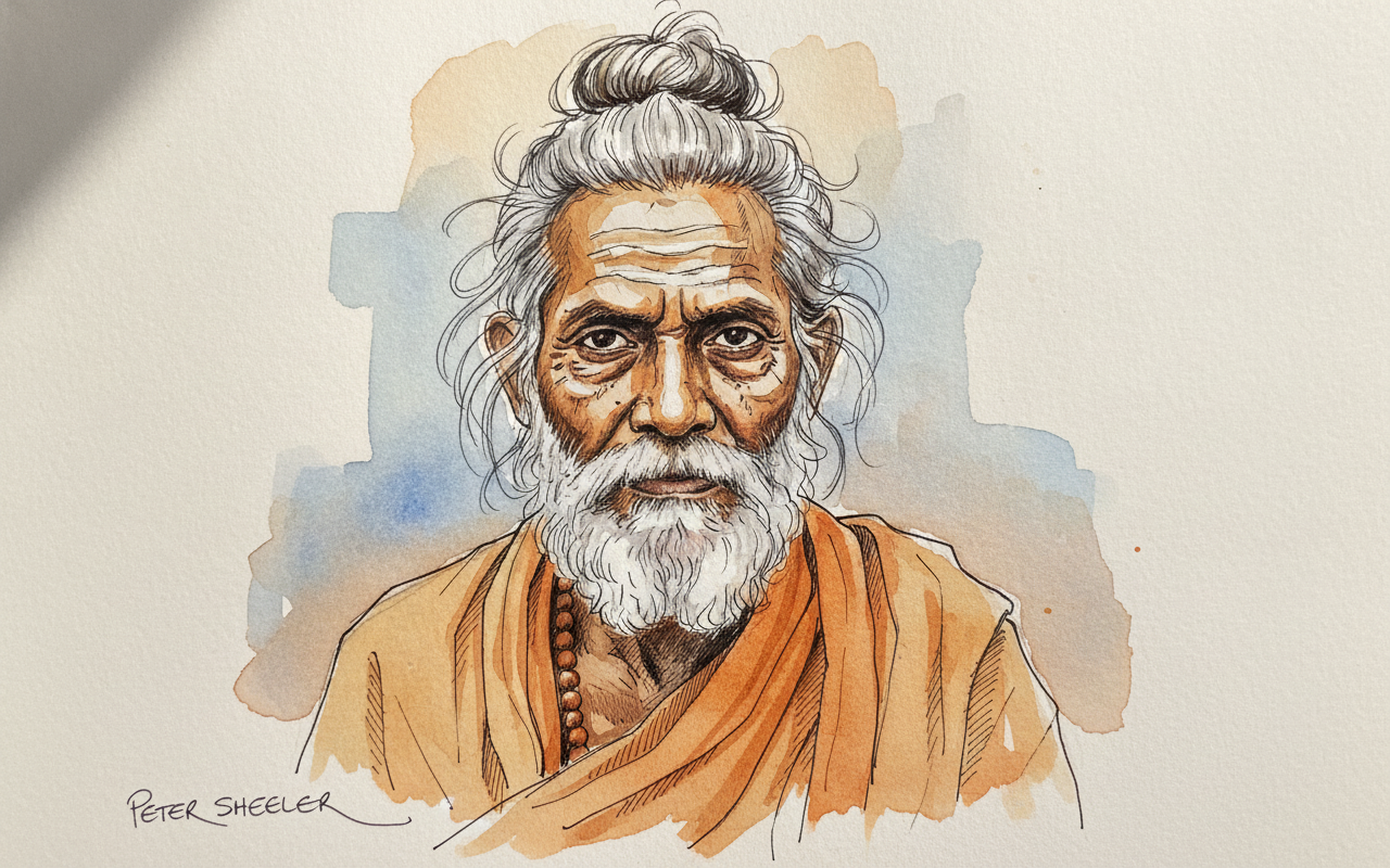 Old Indian Sadhu, Seventy-Four example 2