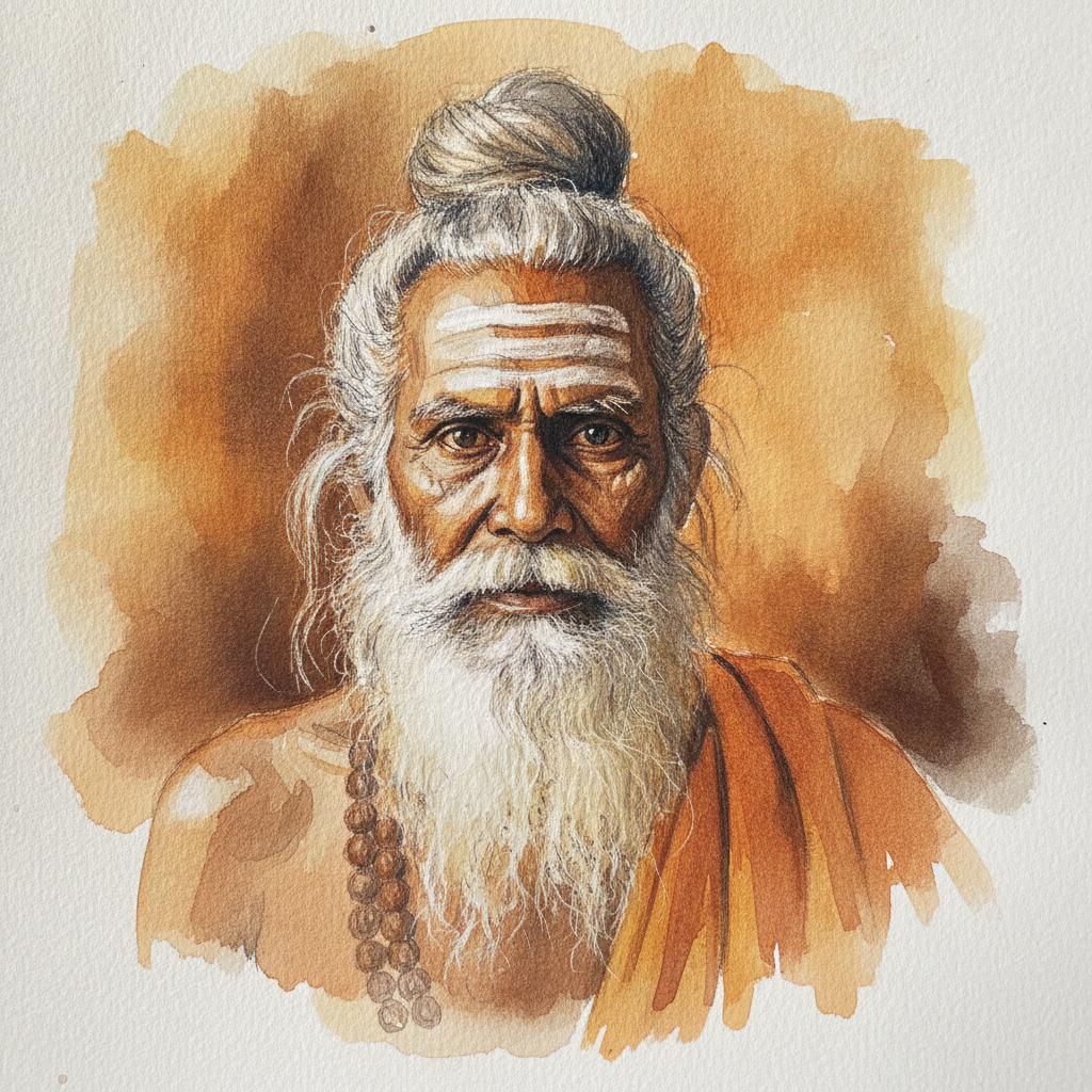 Old Indian Sadhu, Seventy-Four example 3