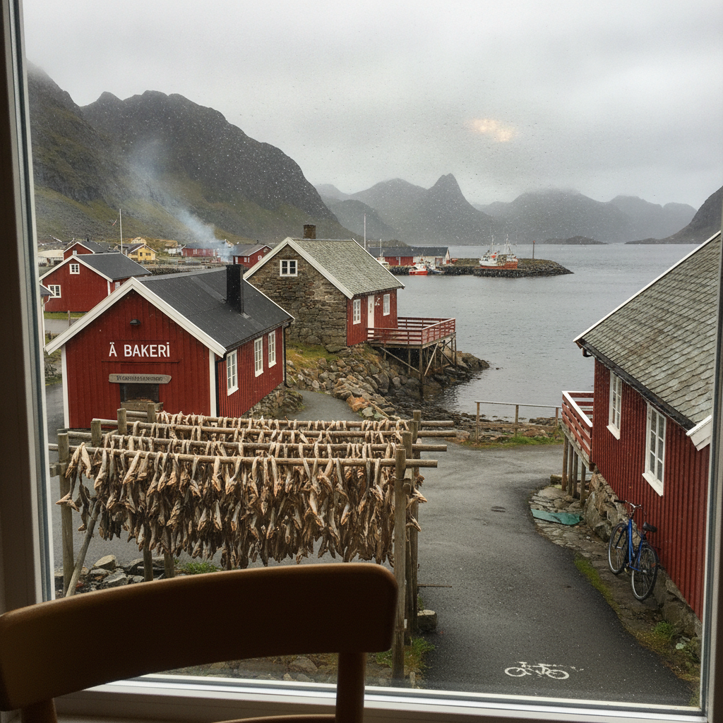 Å, Lofoten, Norway AI-generated photoreal reference