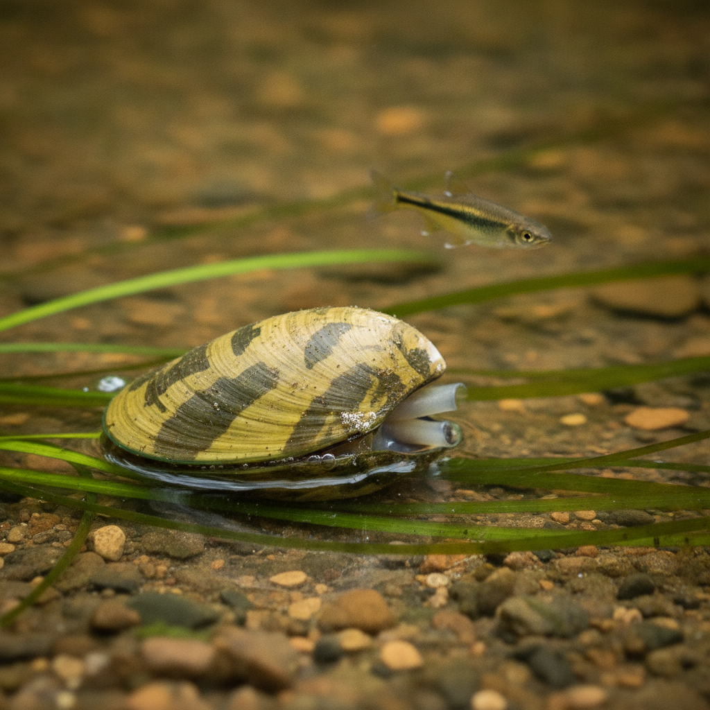 Painter's mussel AI-generated photoreal reference