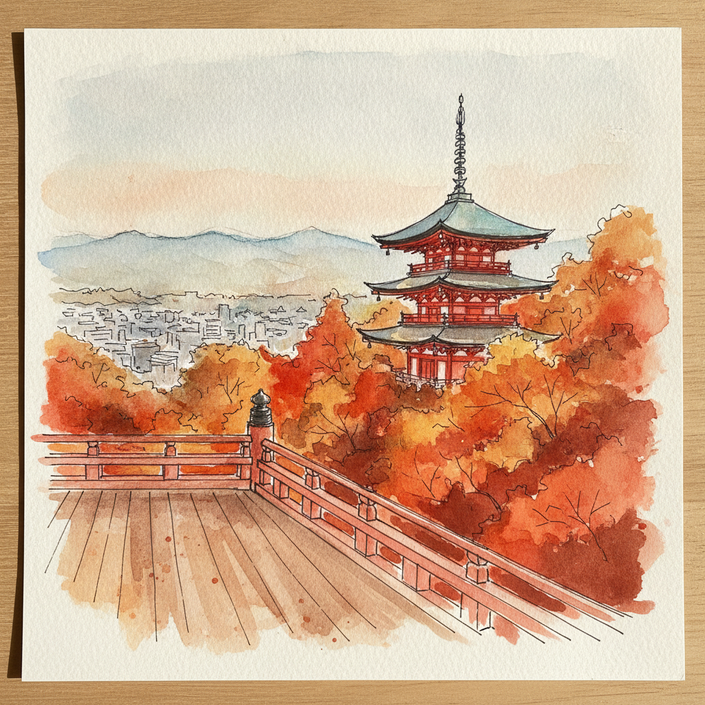 Kiyomizu-dera, Kyoto, Japan example 1