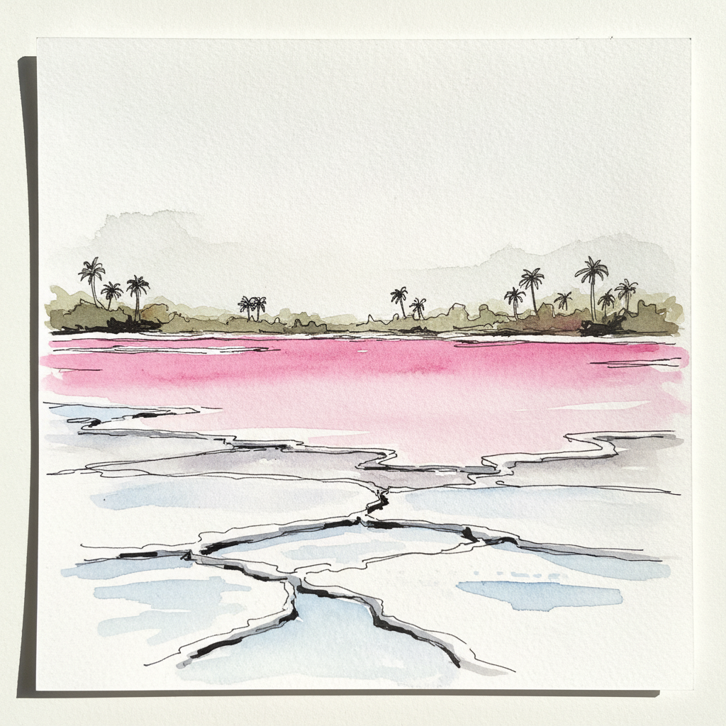 Christmas Island Kiritimati saltflat lagoon example 1