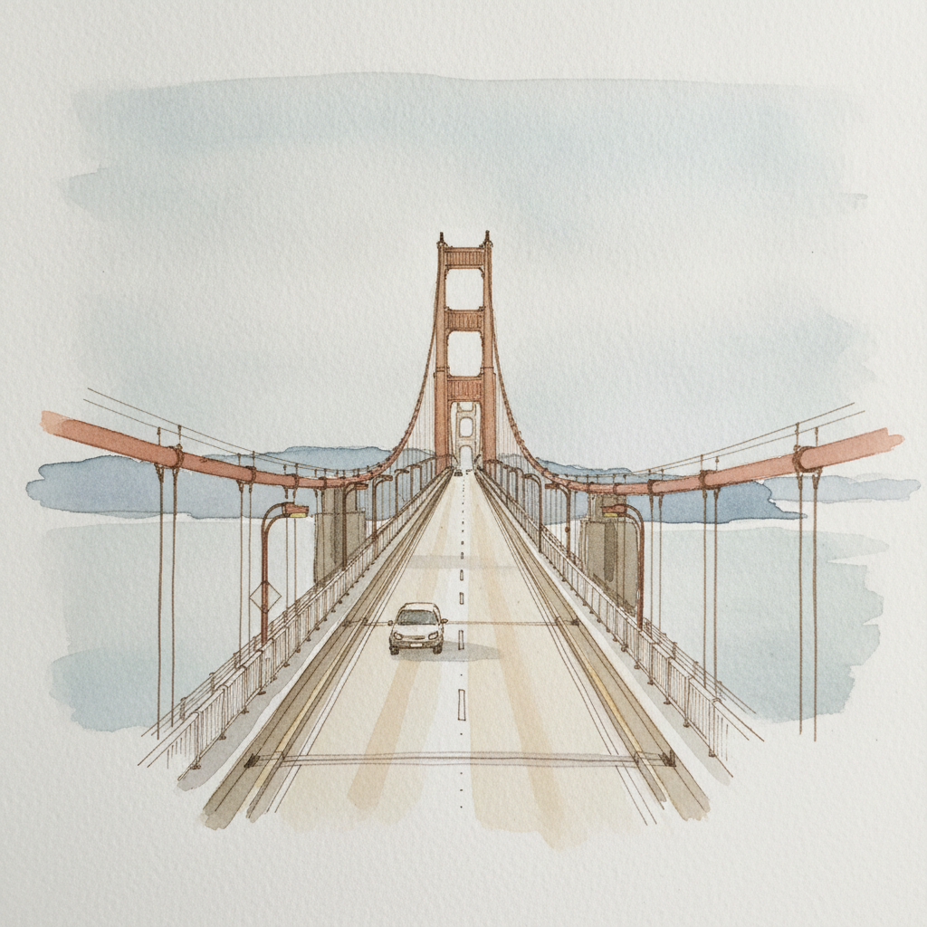 Suspension Bridge Roadway example 1