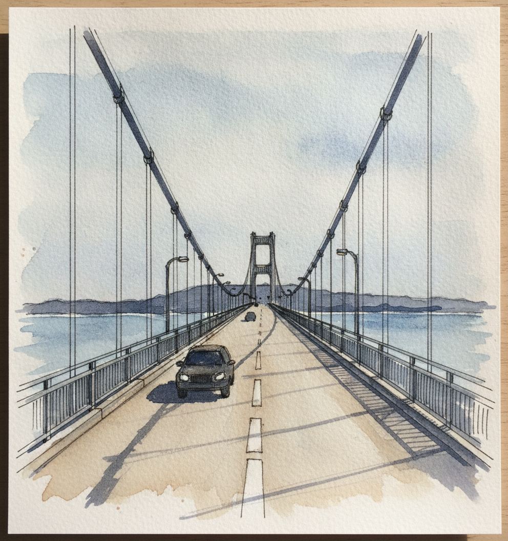 Suspension Bridge Roadway example 2