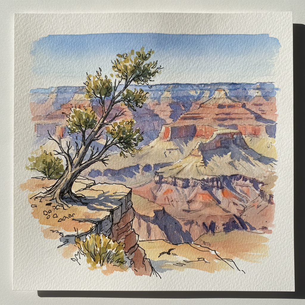Grand Canyon sunrise from Mather Point, USA example 3