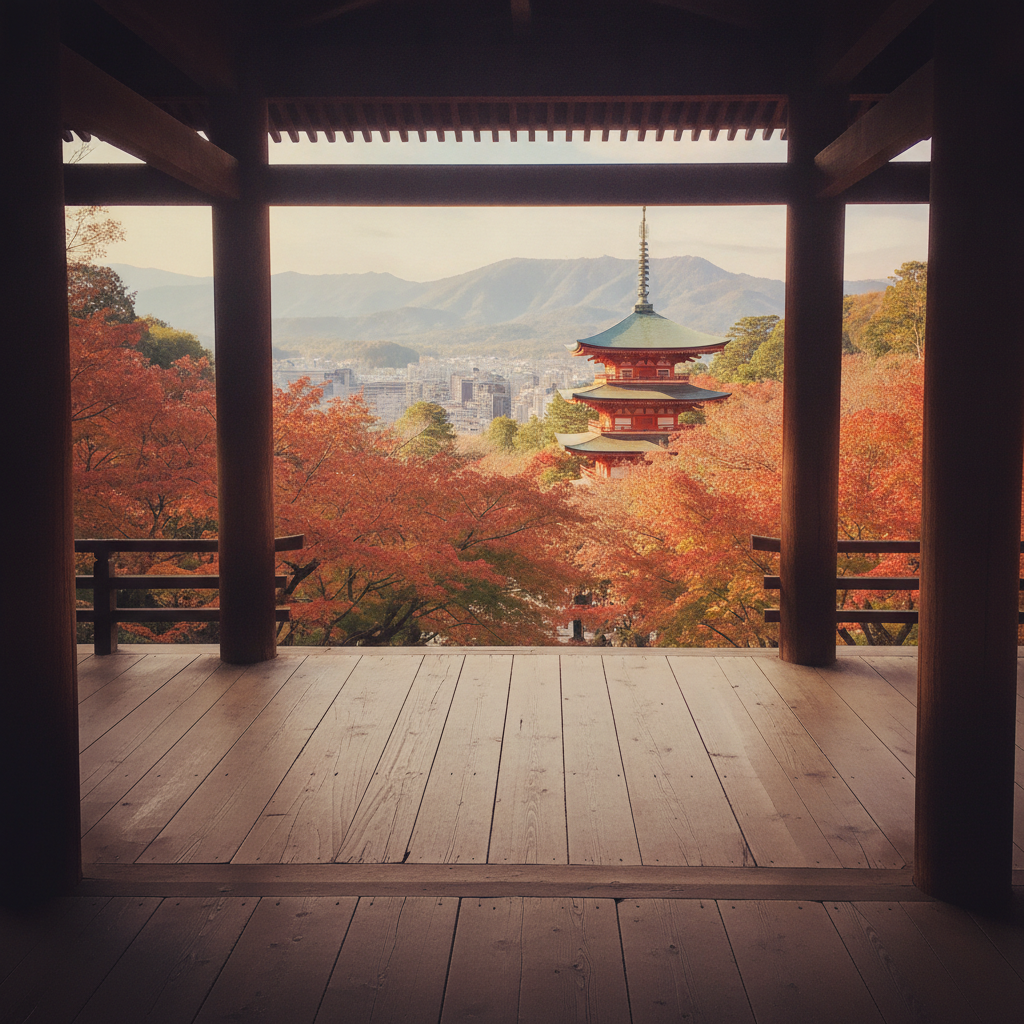 Kiyomizu-dera, Kyoto, Japan AI-generated photoreal reference