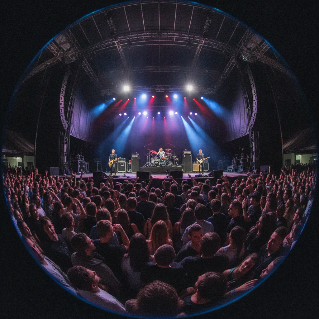 Concert Stage View AI-generated photoreal reference