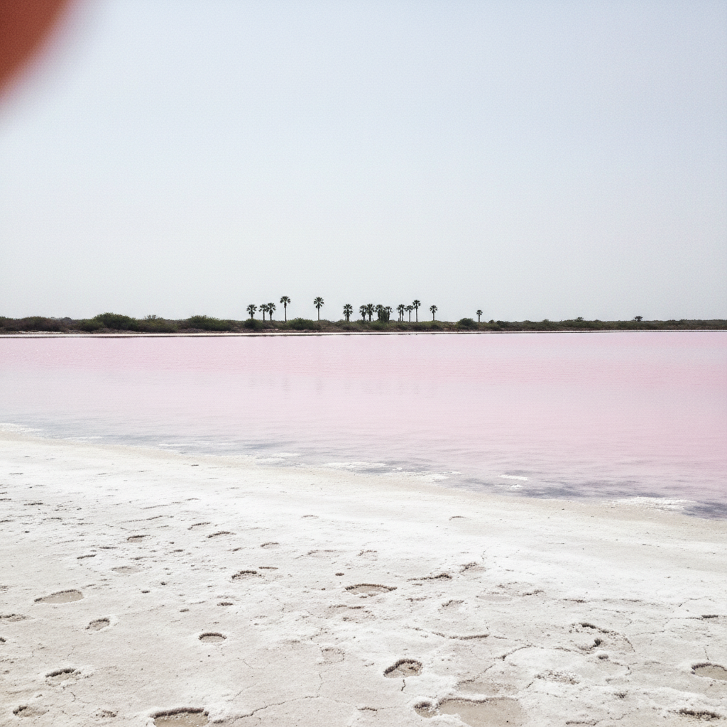 Christmas Island Kiritimati saltflat lagoon AI-generated photoreal reference