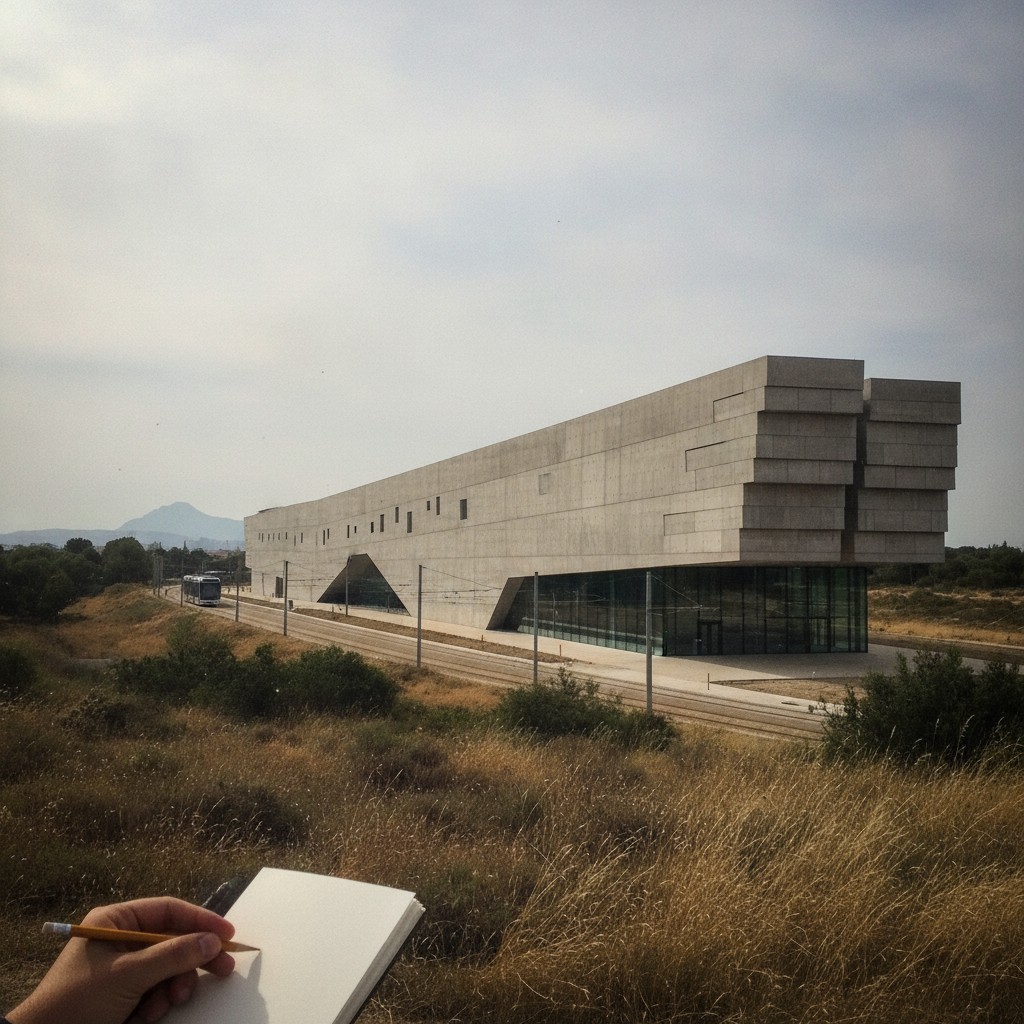 Pierres Vives, Montpellier, France AI-generated photoreal reference