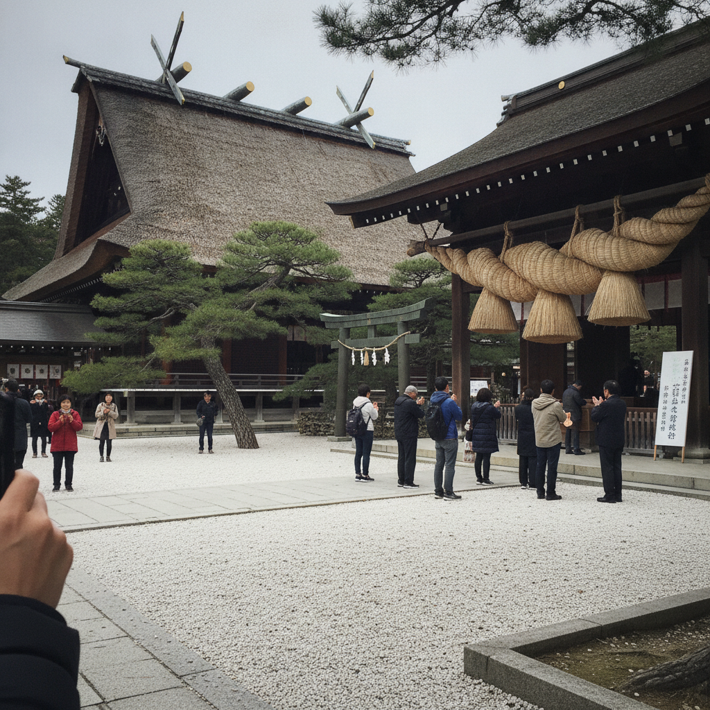 Izumo Taisha, Izumo, Shimane Prefecture, Japan AI-generated photoreal reference