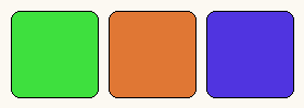 Limited palette — 3 colors palette