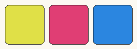 Limited palette — 3 colors palette