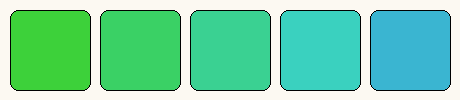 Analogous colors only palette