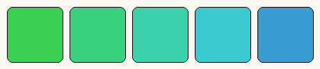 Analogous colors only palette
