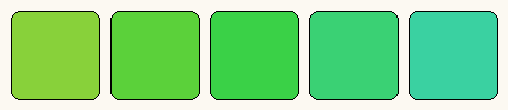 Analogous colors only palette