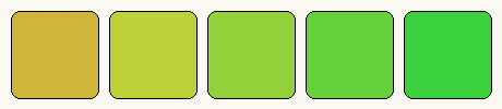 Analogous colors only palette