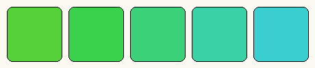 Analogous colors only palette