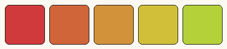 Analogous colors only palette