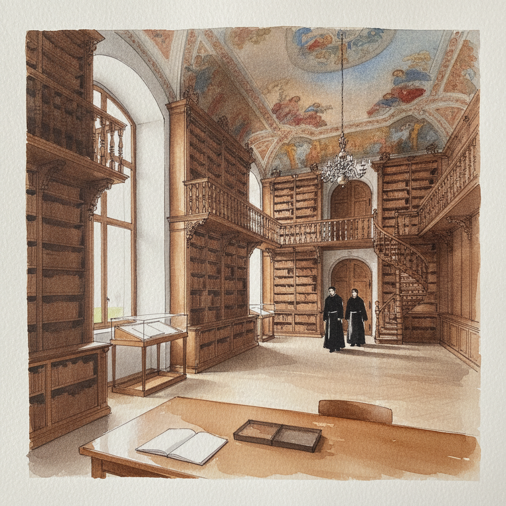Einsiedeln Abbey Library, Einsiedeln, Switzerland example 1