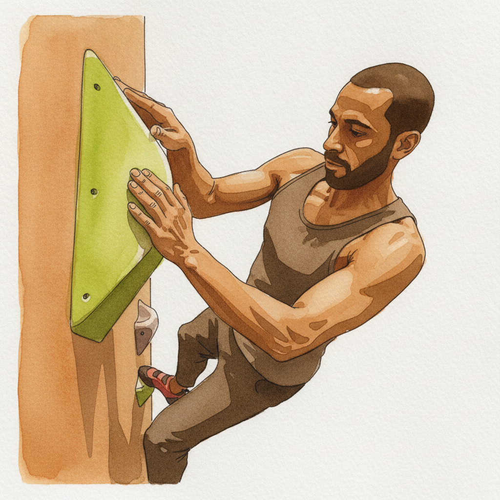 Climbing Gym Mantel Push example 1