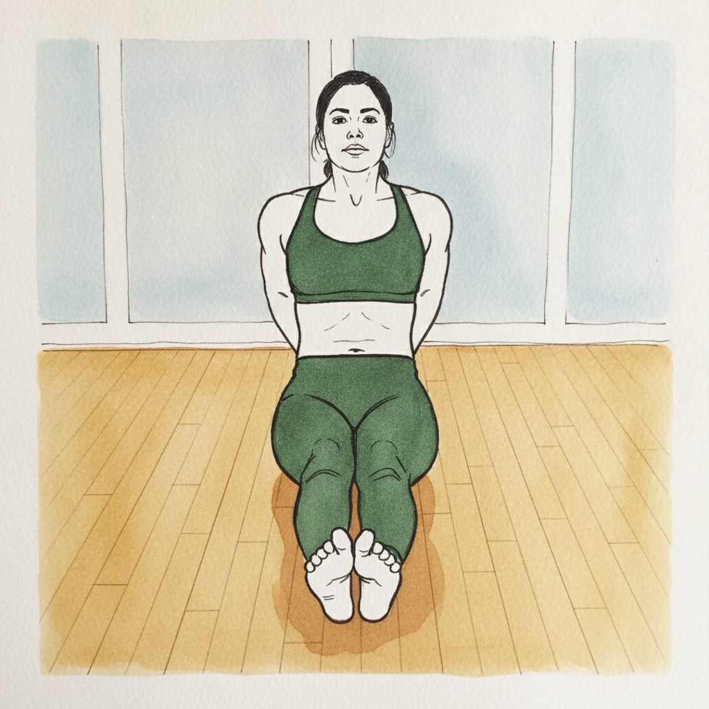 Yoga studio, hands together example 2