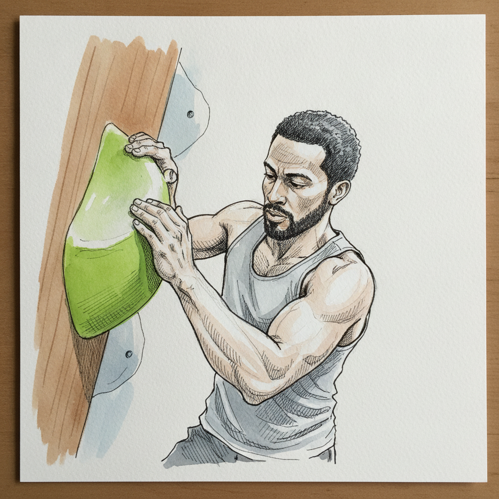 Climbing Gym Mantel Push example 2