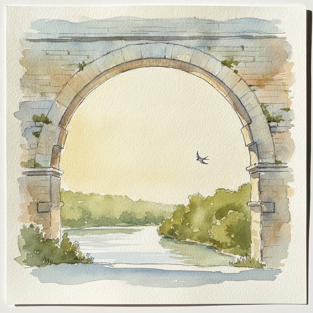 Pont du Gard Through a Single Arch example 2