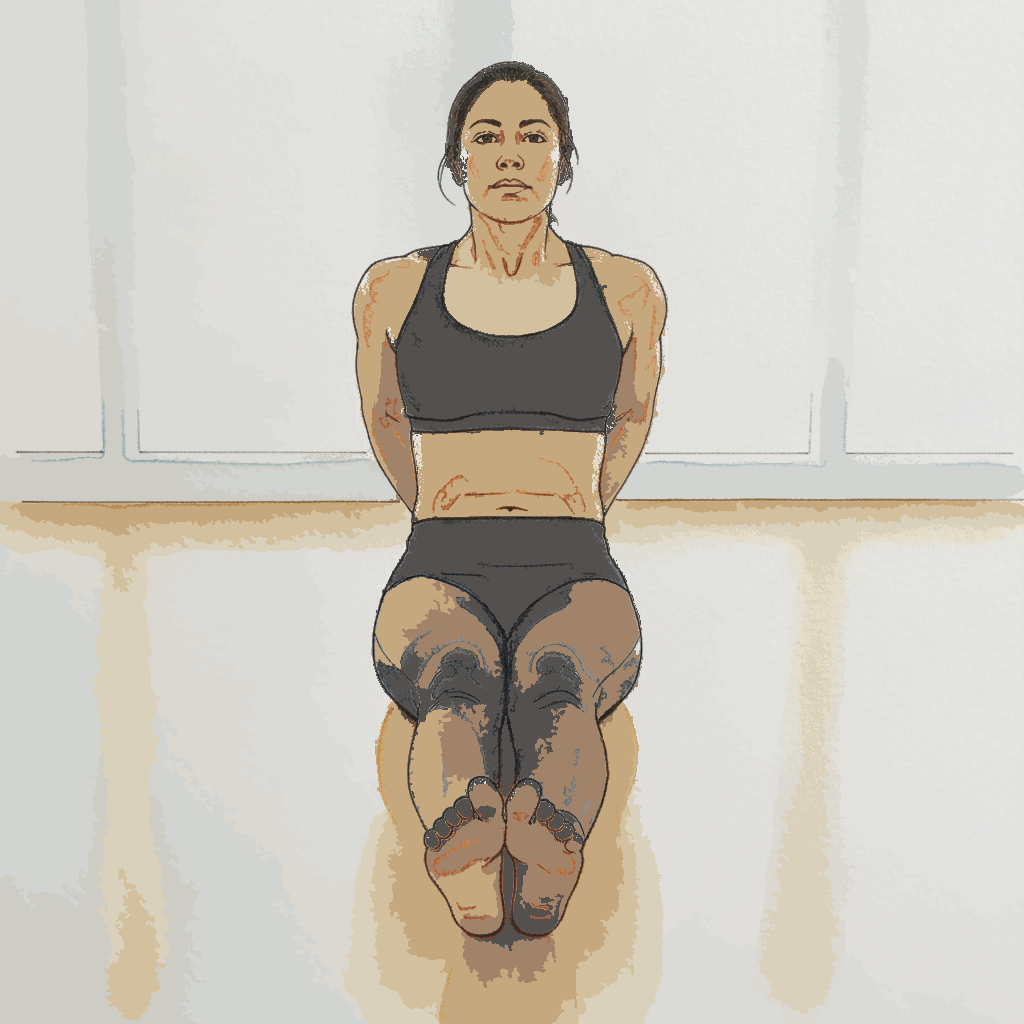 Yoga studio, hands together example 3