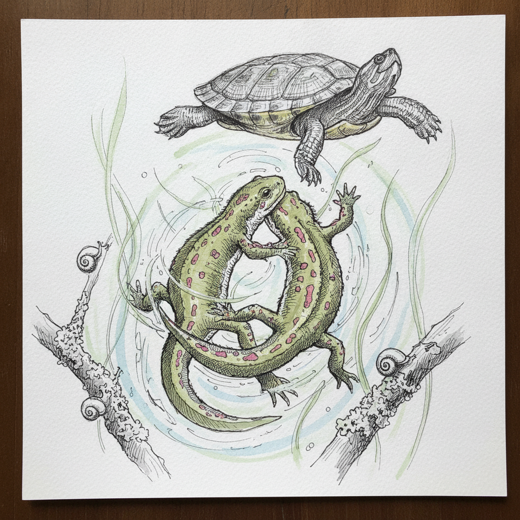 Red-spotted newt example 2