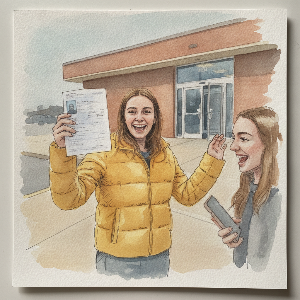 Teen with driver's permit example 2