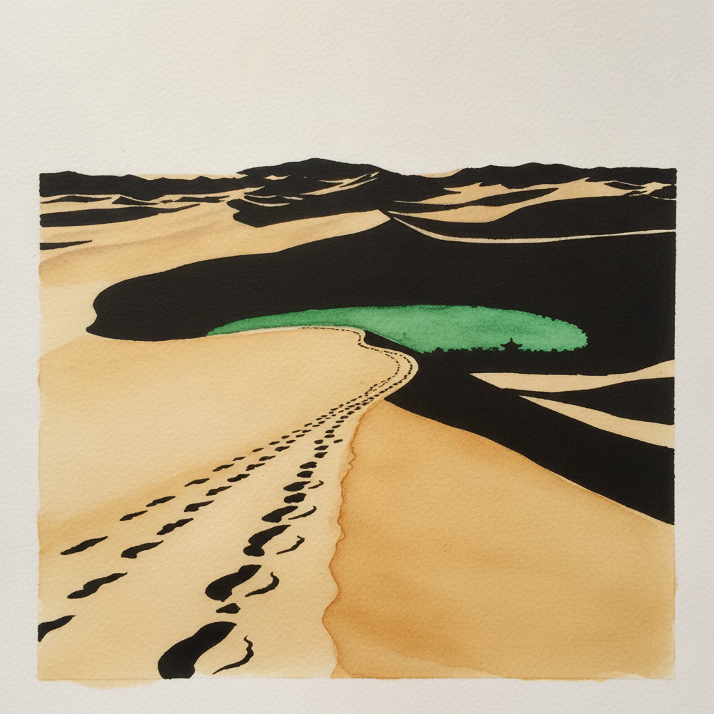 Mingsha Shan dunes above Crescent Lake example 3