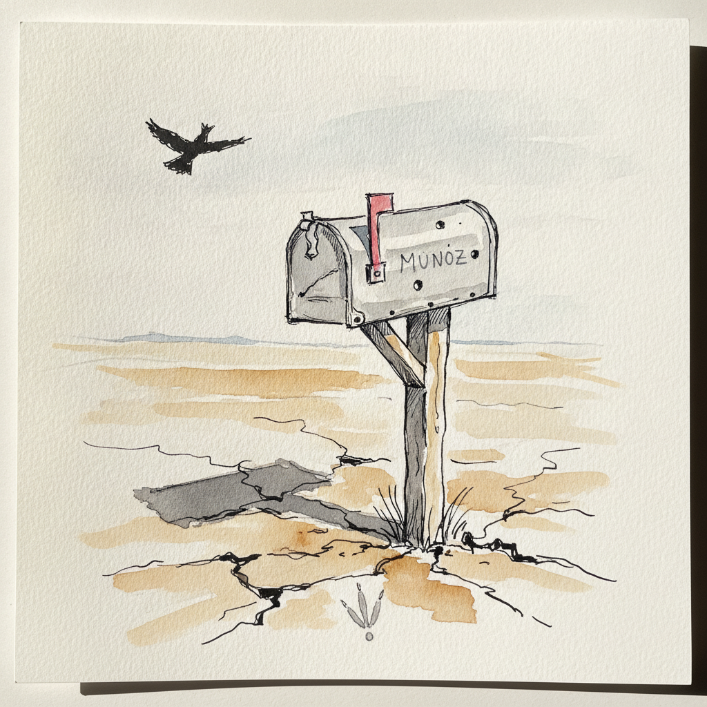 Dented Country Mailbox in West Texas example 3
