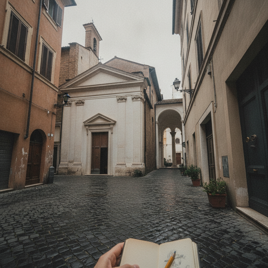 Sant'Eligio degli Orefici, Rome, Italy AI-generated photoreal reference