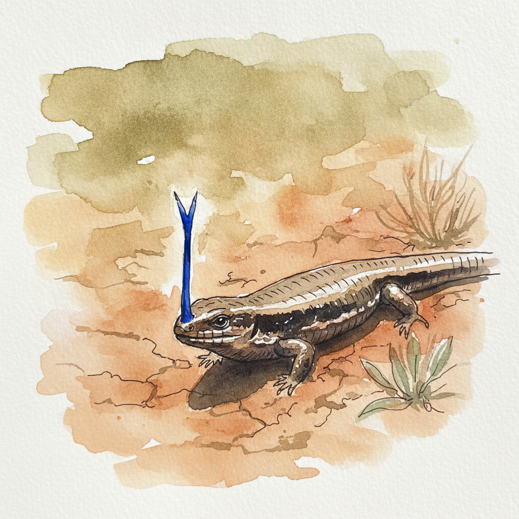 Eastern blue-tongued skink example 1